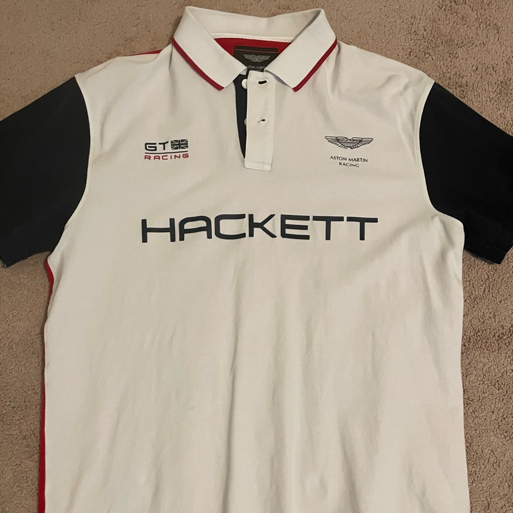 Hackett Aston Martin large polo shirt